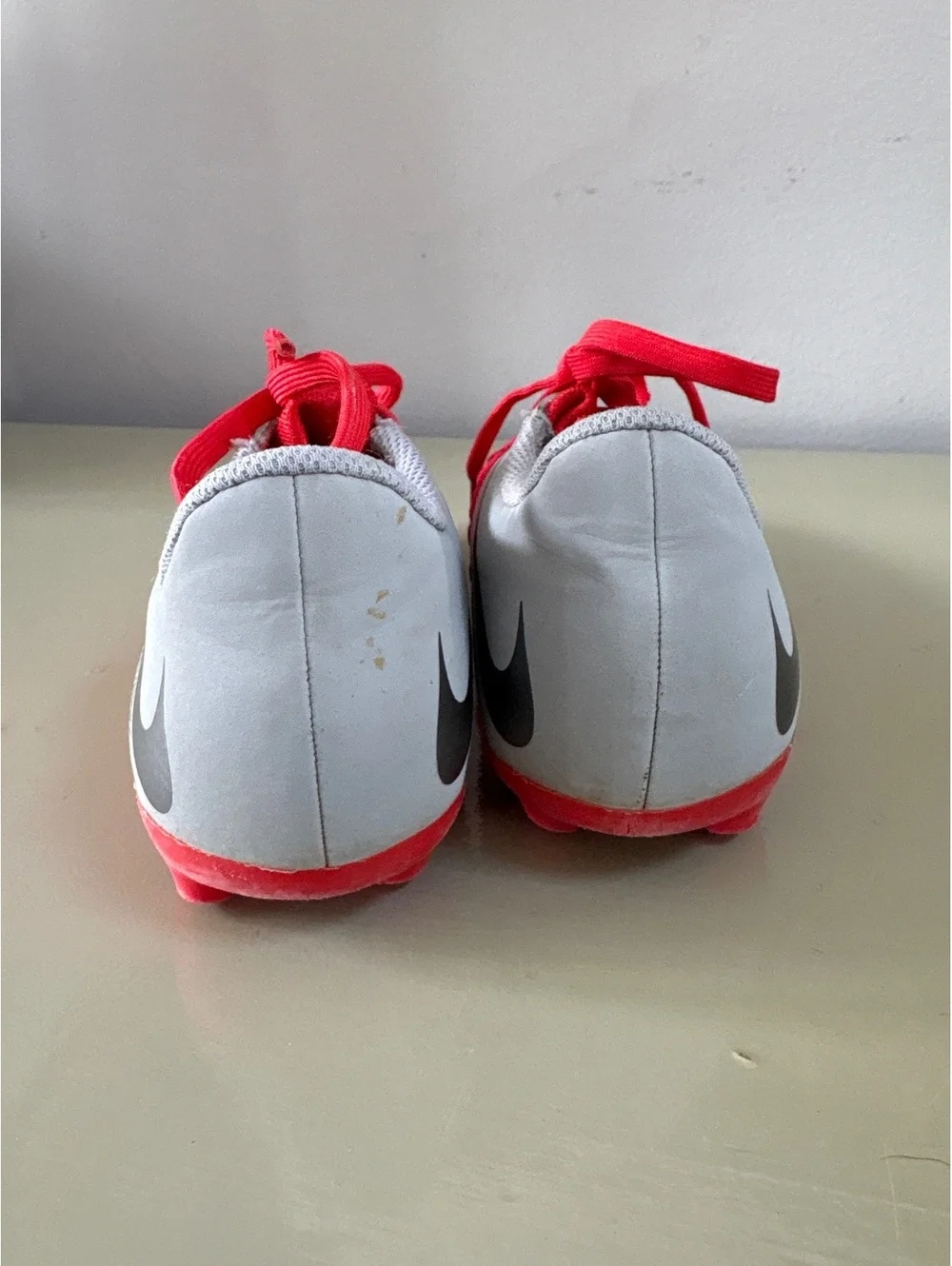 Nike Hypervenom Soccer Cleats Red and Gray Size 13 Kids Boys girls